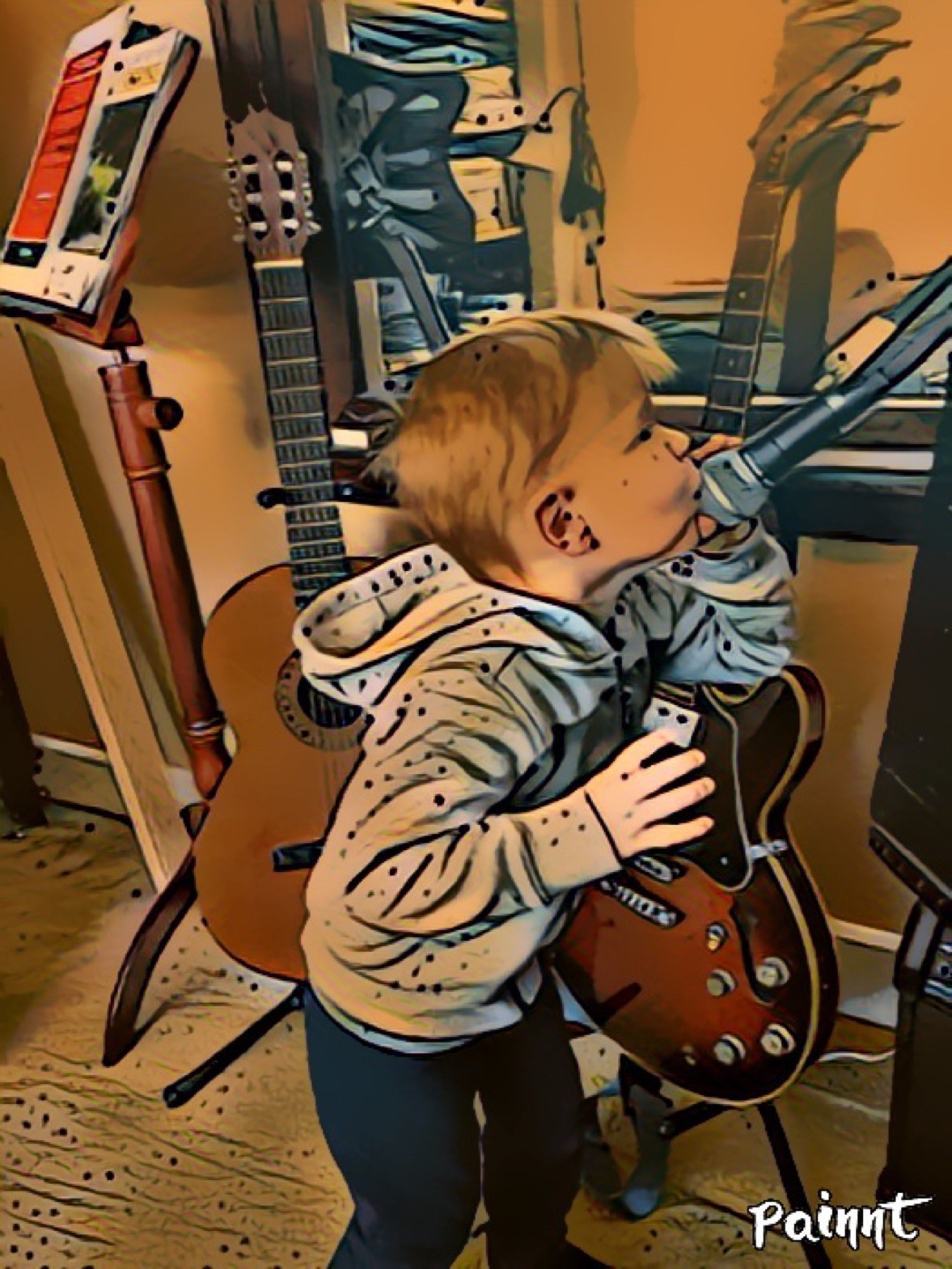 Riv on the microphone